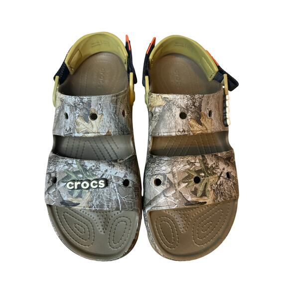 Crocs All Terrain Sandal Men’s Size 11 Realtree Edge Camo Walnut Rubber 207891 main image 4